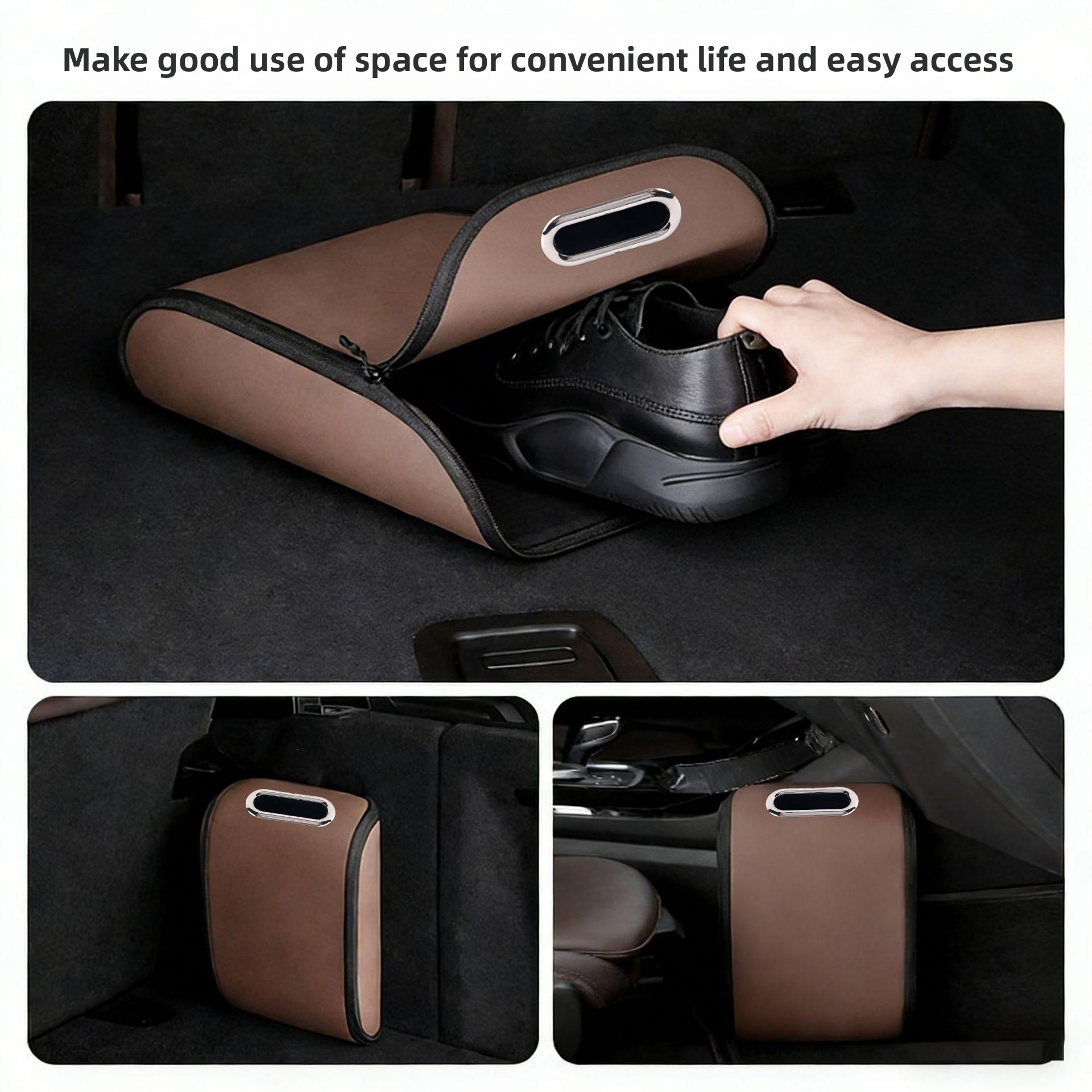 Car Trunk Storage Bag PU Leath - огляд і ціна Car Trunk Organizer Foldable Storage Box