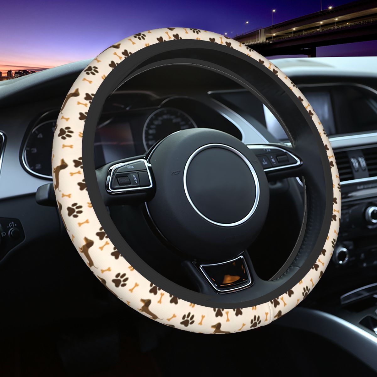 Cute Dachshund Car Steering Wh - огляд і ціна Car Steering Wheel Cover Anti Slip Breathable