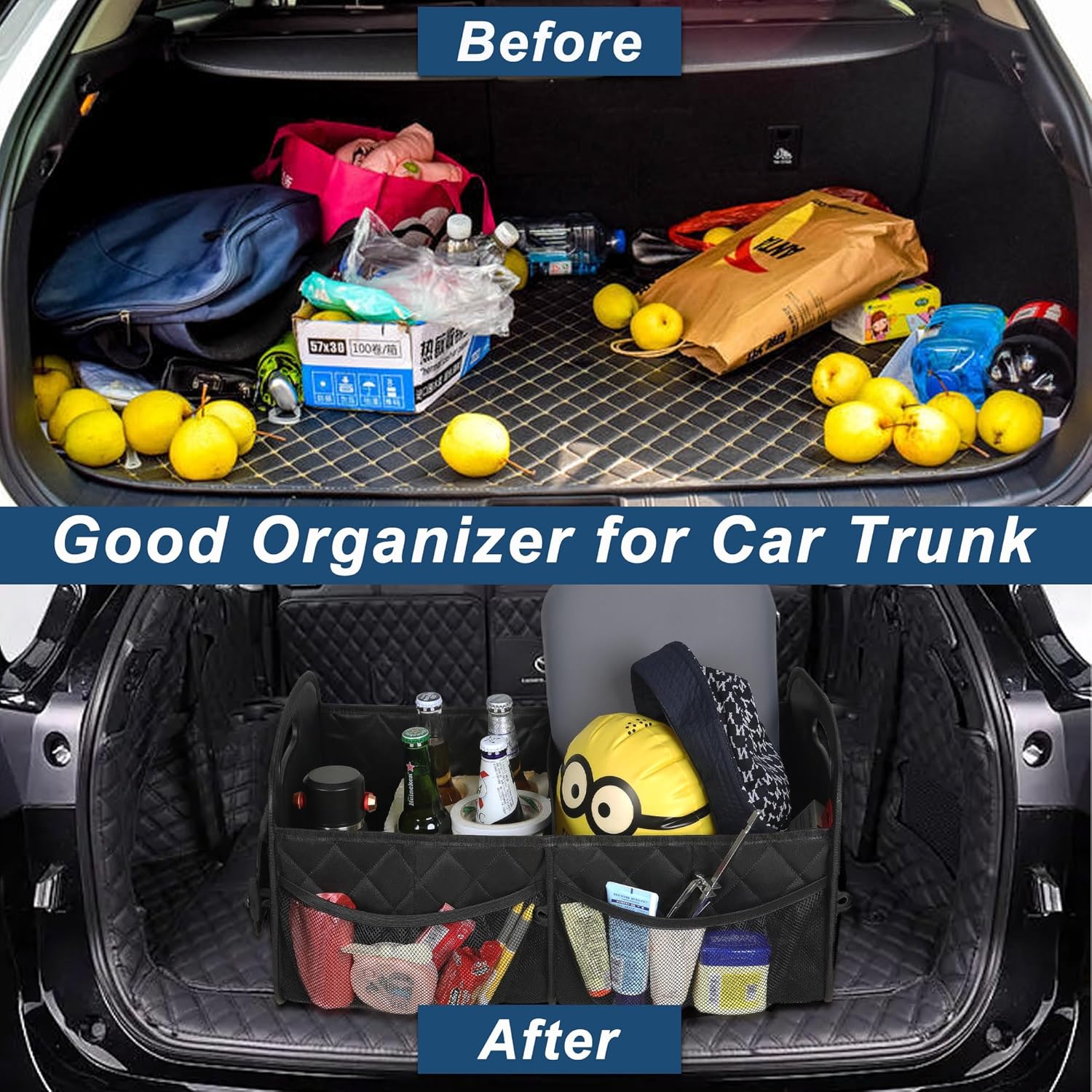 Car Trunk Organizer for SUV, C - огляд і ціна Car Trunk Organizer Foldable Storage Box