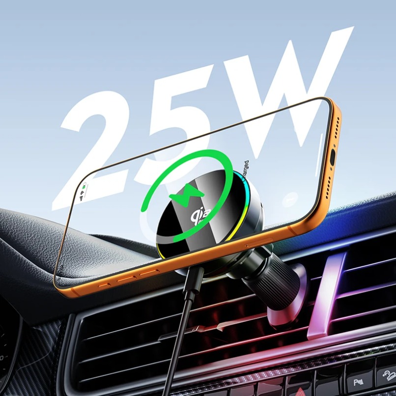 Qi2 25W Magnetic Wireless Car  - огляд і ціна Wireless Car Charger Mount Fast Charging