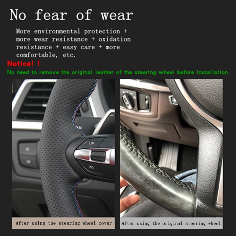 Customized DIY Anti-Slip Breat - огляд і ціна Car Steering Wheel Cover Anti Slip Breathable