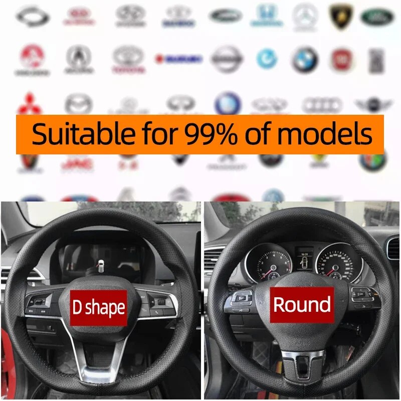 Universal Leather Car Steering - огляд і ціна Car Steering Wheel Cover Anti Slip Breathable