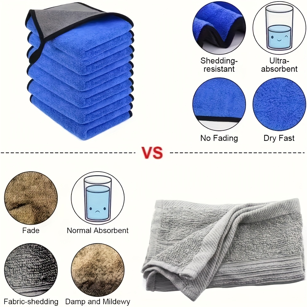 1-10pcs Microfiber Car Cleanin - огляд і ціна Microfiber Car Drying Towel Super Absorbent