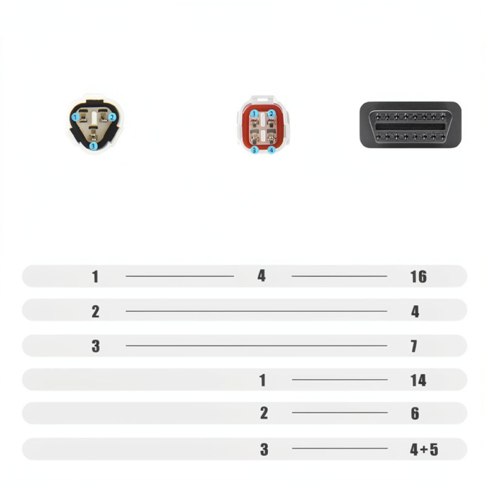 For For Yamaha For Honda OBD2  - огляд і ціна Motorcycle Parts