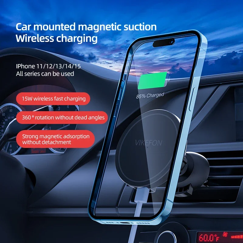 Car Air Outlet Wireless Charge - огляд і ціна Wireless Car Charger Mount Fast Charging