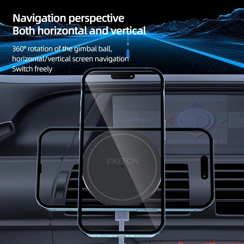 Car Air Outlet Wireless Charge - огляд і ціна Wireless Car Charger Mount Fast Charging