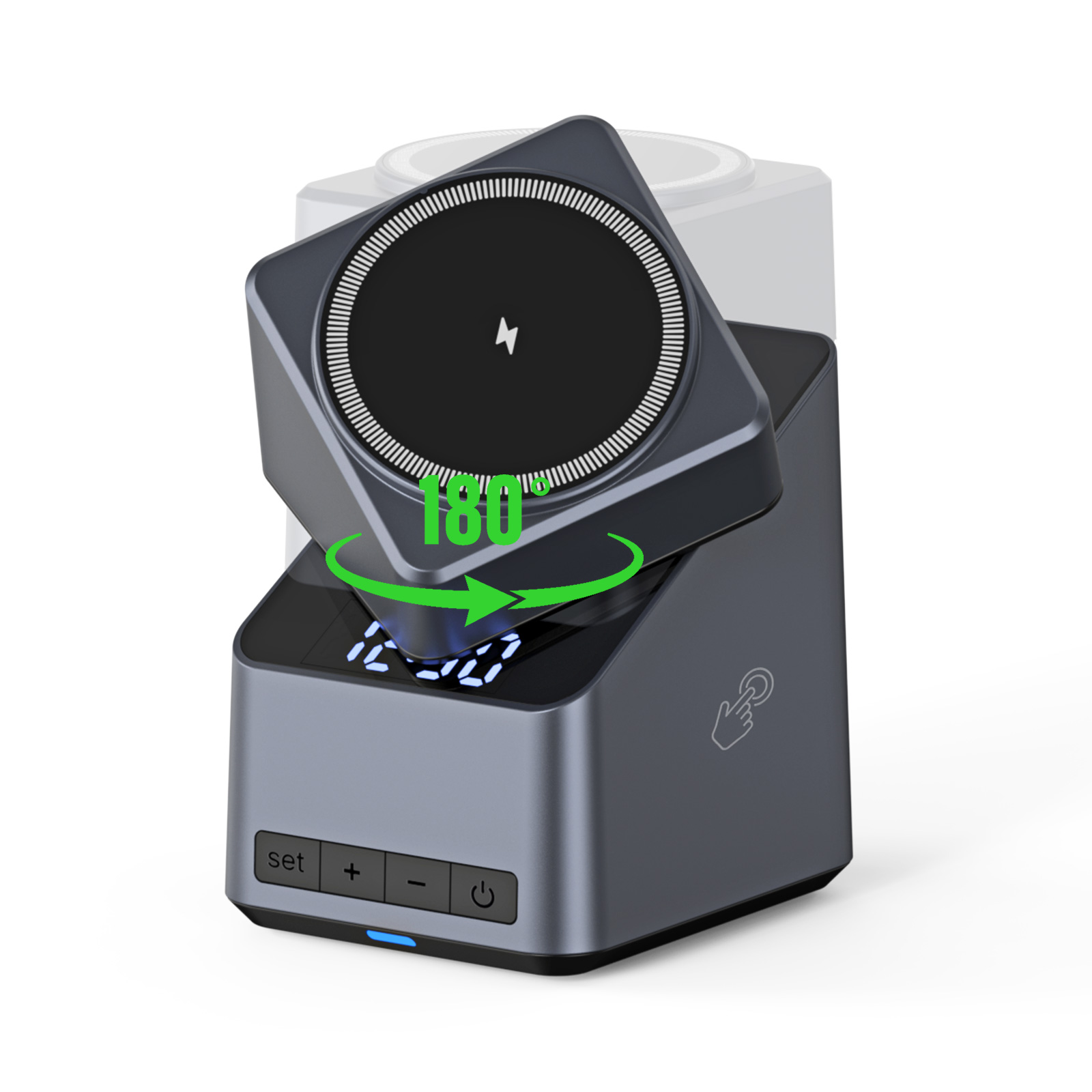 Magnetic 4 in 1 Auto Rotation  - огляд і ціна Wireless Car Charger Mount Fast Charging