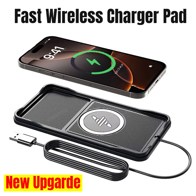 Car Wireless Charger Pad Base  - огляд і ціна Wireless Car Charger Mount Fast Charging