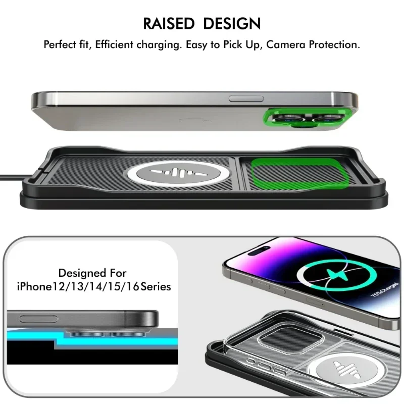 Car Wireless Charger Pad Base  - огляд і ціна Wireless Car Charger Mount Fast Charging