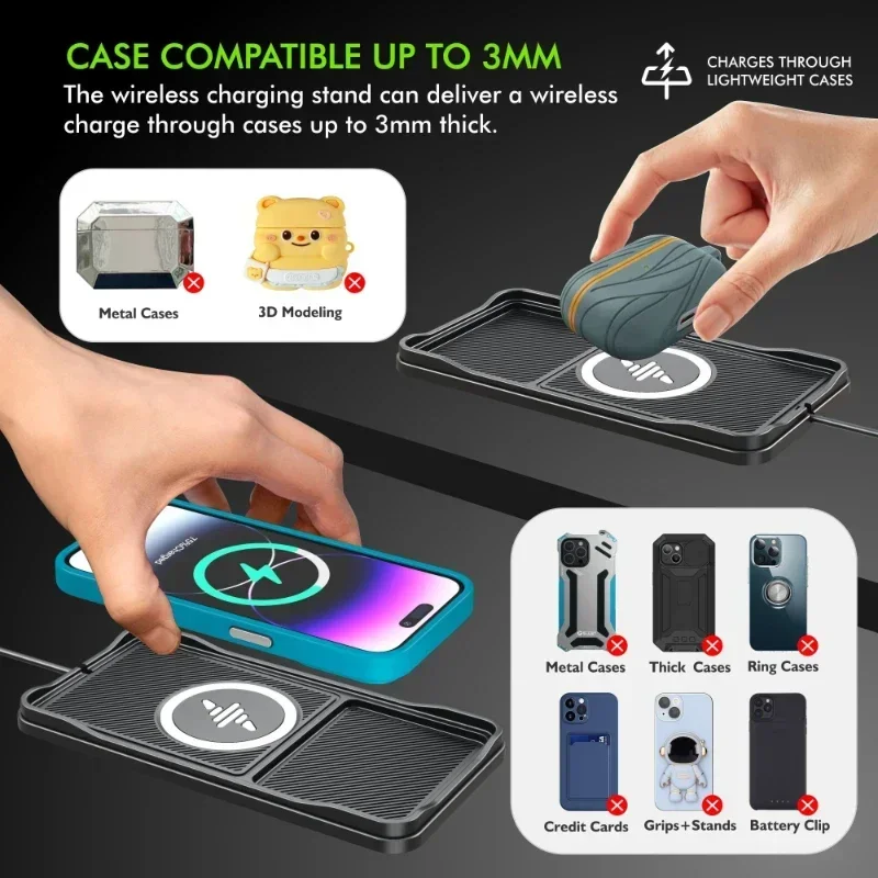 Car Wireless Charger Pad Base  - огляд і ціна Wireless Car Charger Mount Fast Charging