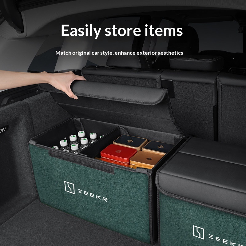For Zeekr 001 009 7X 007GT X 8 - огляд і ціна Car Trunk Organizer Foldable Storage Box